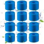 Lot de 12 filtres de piscine en mousse filtre pour intex type s1 - filtre en mousse pour spa, piscine ...