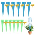 Lot de 12 irrigation goutte à goutte kit pour plantes, goutteur à débit réglable avec adaptateur pour ... Lot de 12 irrigation goutte à goutte kit pour plantes, goutteur à débit réglable avec adaptateur pour ...