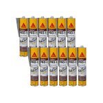 Lot de 12 mastics haute r�sistance sika sikaflex pro 3 - gris b�ton - 300ml