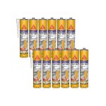 Lot de 12 mastics colles multi - usages sika sikaflex 11 fc purform - blanc - 300 ml