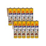 Lot de 12 mastics colles sika sikaflex pro 11 fc purform - beige - 300ml