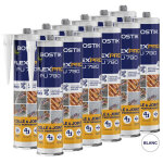 Lot de 12 mastics polyur�thane multi - usages flexpro pu790 300ml (blanc, gris, brun, noir ou beige) ...
