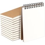 Lot de 12 petits cahier de note a6 spirale, 60 pages / 30 feuilles, petits bloc - notes vierges, carnets ...
