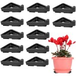 Lot de 12 pieds de pots de fleurs triangulaires invisibles en plastique respirant pour int�rieur et ext�rieur, ...