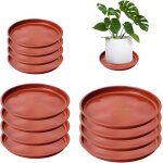 Lot de 12 plateaux pour plantes, soucoupes de pot de fleurs, bac d'gouttement, plateau de plantes etanche, ...