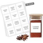 Lot de 120 tiquettes  pices autocollantes pour pots  pices et botes  pices - autocollants  pices ...