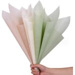 Lot de 145 feuilles de papier d'emballage en coton coren, impermable et pliss pour bouquets et emballage ...