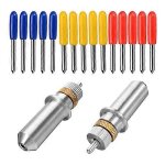 Lot de 15 lames de decoupe roland en acier tungstene pour decoupe de vinyle 30 / 45 / 60 degres avec ... Lot de 15 lames de decoupe roland en acier tungstene pour decoupe de vinyle 30 / 45 / 60 degres avec ...