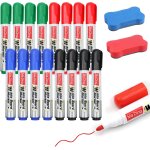 Lot de 16 marqueurs effaçables a sec pour tableau blanc 4 couleurs avec 2 gommes pour tableau blanc marqueurs ... Lot de 16 marqueurs effaçables a sec pour tableau blanc 4 couleurs avec 2 gommes pour tableau blanc marqueurs ...
