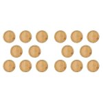 Lot de 16 soucoupes rondes en bambou pour bonsa�s et plantes succulentes ¿ accessoires el�gants pour ...