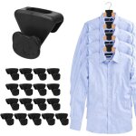 Lot de 18 crochets de suspension noirs pour economiser de l'espace - crochets mignons pour economiser ...