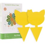 Lot de 18 piges collants jaunes pour attrape - moustiques - pour attrape - plantes - pour intrieur ...
