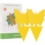 Lot de 18 piges collants jaunes pour attrape - moustiques - pour attrape - plantes - pour intrieur ...