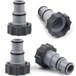 Lot de 2 adaptateurs de piscine a pour piscine intex i adaptateur de tuyau de piscine a 32 - 38 mm i ...
