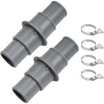 Lot de 2 adaptateurs de tuyau de piscine - compatible avec les raccords de tuyau d'aspiration de 3, 8 ... Lot de 2 adaptateurs de tuyau de piscine - compatible avec les raccords de tuyau d'aspiration de 3, 8 ...