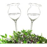 Lot de 2 arrosoirs à arrosage automatique pour plantes, pointes d'arrosage automatique, en verre transparent ... Lot de 2 arrosoirs à arrosage automatique pour plantes, pointes d'arrosage automatique, en verre transparent ...