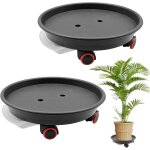 Lot de 2 bacs a plantes avec roulettes, capacité de charge de 50 kg, support de plantes de 35 cm, chariot ... Lot de 2 bacs a plantes avec roulettes, capacité de charge de 50 kg, support de plantes de 35 cm, chariot ...