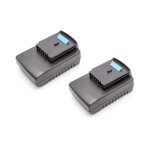 Lot 2 batteries li - ion vhbw 2000mah (18v) pour outils black & decker gkc1000l, gkc1817, gkc1817l. remplace: ...