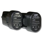 Lot 2 batteries li - ion vhbw 2000mah (7. 2v) pour outils makita cl070, cl070d, cl070ds, cl070dz, cl072, ...