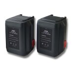 Lot de 2 batteries li - ion vhbw 4000mah (18v) pour outils coupe - bordures gardena accucut 400 li comme ...