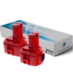 Lot de 2 batteries pour makita uc120dw tron�onneuse sans fil 3000mah 12v - visiodirect -