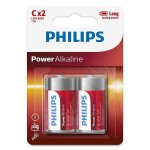 Lot de 2 c philips lr14p2b / 05 / 1, 5v / piles alcalines.