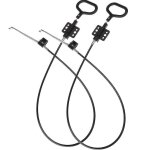 Lot de 2 câbles de déverrouillage universels en métal pour fauteuil inclinable avec poignée en d pour ... Lot de 2 câbles de déverrouillage universels en métal pour fauteuil inclinable avec poignée en d pour ...