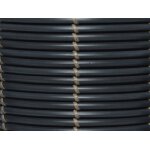 Lot de 2 cache - pots en polyrotin anthracite rond sur pieds - jardideco