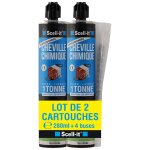 Lot de 2 cartouches de scellement chimique s - pro 280 ml scell - it Lot de 2 cartouches de scellement chimique s - pro 280 ml scell - it