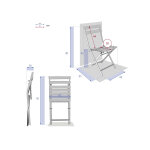 Lot de 2 chaises de jardin m�tal pliante greensboro caf� - hesp�ride