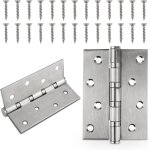 Lot de 2 charnières de porte extérieures en acier inoxydable avec roulement a billes - 100 x 76 x 13 ... Lot de 2 charnières de porte extérieures en acier inoxydable avec roulement a billes - 100 x 76 x 13 ...