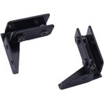 Lot de 2 charnires de porte en verre, charnires de fixation de porte en verre, accessoires de meubles, ...