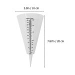 Lot de 2 cnes de pluviomtre en plastique, tube  essai avec chelle extrieure