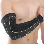 Lot de 2 coudi�res de compression pour tendinite, pour homme et femme, avec trois bandes antid�rapantes ...