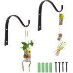 Lot de 2 crochets de suspension pour panier a suspendre au mur pour ext�rieur, int�rieur, jardin, maison, ...