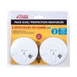 Lot de 2 d�tecteurs de fum�e, 3 ans