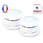 Lot de 2 d�tecteurs de fum�e certifi�s nf lifebox serenity 5 fabriqu� en france