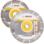 Lot 2 disques diamant bosch 125 mm / 230 mm spécial maçon - 06159975h9 Lot 2 disques diamant bosch 125 mm / 230 mm spécial maçon - 06159975h9