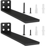 Lot de 2 equerre etagere murale, equerre industrielle, supports d'tagre robustes, support etagre mural ...