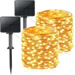 Lot de 2 guirlande solaire exterieur 20m 200 led guirlande lumineuse solaire d'extérieur solaire guirlande ... Lot de 2 guirlande solaire exterieur 20m 200 led guirlande lumineuse solaire d'extérieur solaire guirlande ...