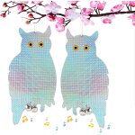 Lot de 2 hiboux dissuasifs pour pigeons / oiseaux, épandeur réfléchissant, chasse - pigeons, effrayant ... Lot de 2 hiboux dissuasifs pour pigeons / oiseaux, épandeur réfléchissant, chasse - pigeons, effrayant ...