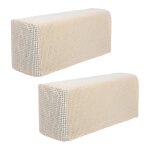 Lot de 2 housses de canapé antidérapantes en polyester extensible pour protéger les accoudoirs du salon ... Lot de 2 housses de canapé antidérapantes en polyester extensible pour protéger les accoudoirs du salon ...