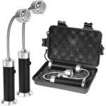 Lot de 2 lampe pour barbecue accessoire base magntique angle de rotation a 360 degrs avec bote de ...