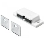 Lot de 2 loqueteaux magntiques plastique hettich, l. 20. 8 x l. 58. 3 mm
