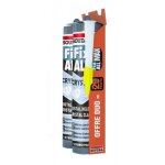 Lot de 2 mastic - colles fix all crystal - 2 cartouches 290 ml + canule soudal