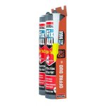 Lot de 2 mastic - colles fix all high tack - 2 x 290 ml + canule - blanc soudal