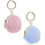 Lot de 2 mini pochette bijoux voyage mini boite a bijoux fille femme rangement boucle d'oreille en velours ...