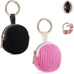 Lot de 2 mini pochette bijoux voyage mini boite a bijoux fille femme rangement boucle d'oreille en velours ...
