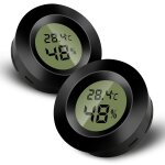 Lot de 2 mini thermom�tres num�riques d'int�rieur, hygrom�tre num�rique lcd, moniteur de temp�rature ...