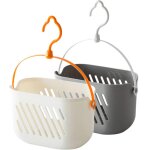 Lot de 2 paniers de rangement suspendus en plastique pour douche, panier de rangement pour gingembre, ...